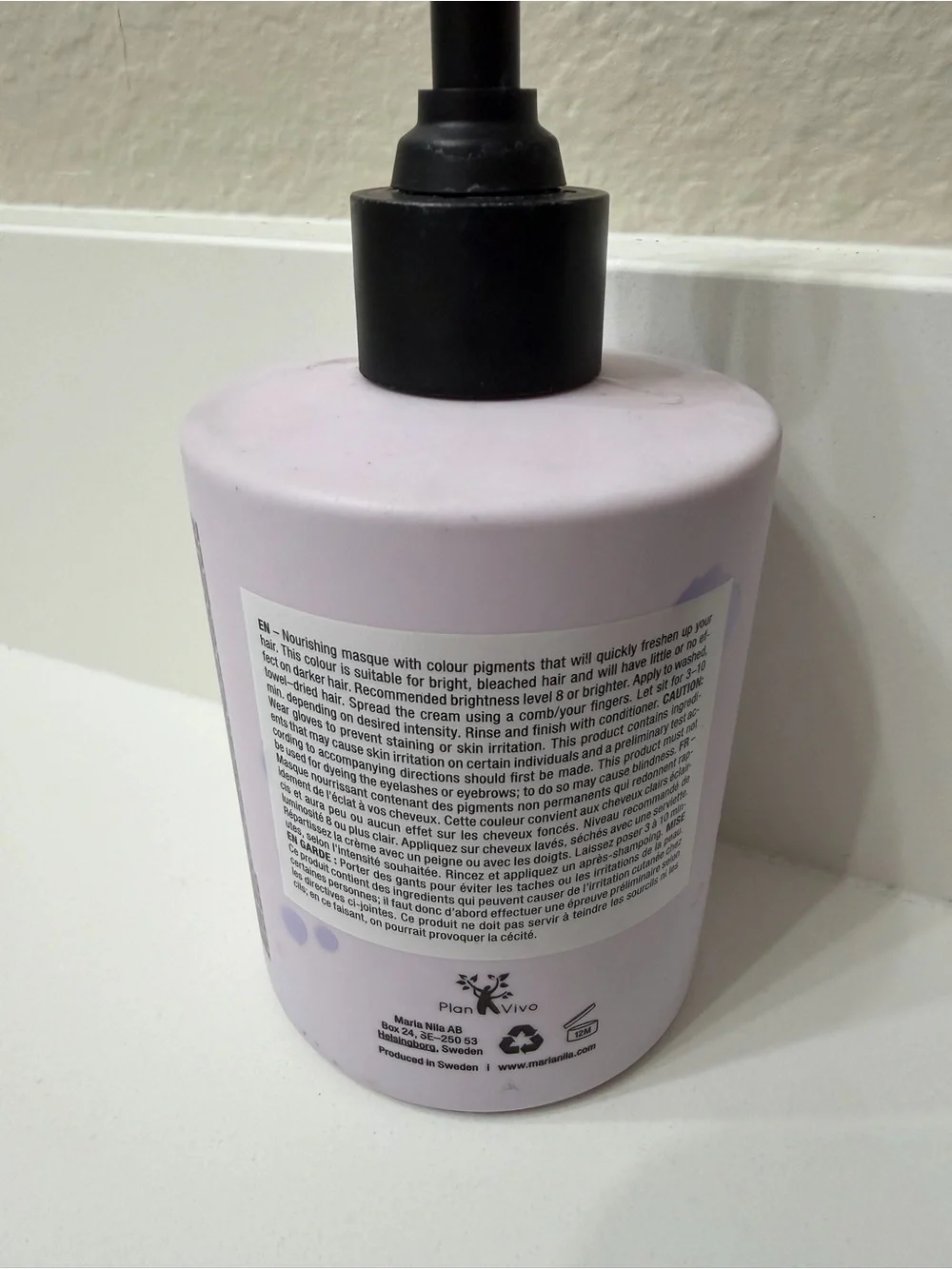 Maria Nela lavender colour refresh masque Used